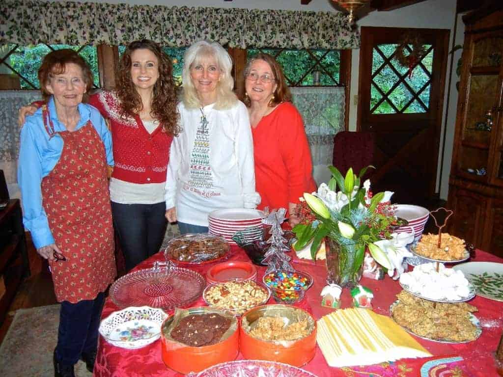 My grandma, me, my mom and my aunt, Mary – Christmas, 2011