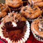 Vegan and Gluten Free Crème-Filled Chocolate Cupcakes with Double Chocolate Chip Frosting