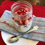 Red, White, and Blue Overnight Oats