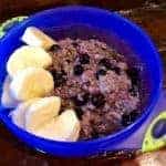 Purple Blueberry Oatmeal