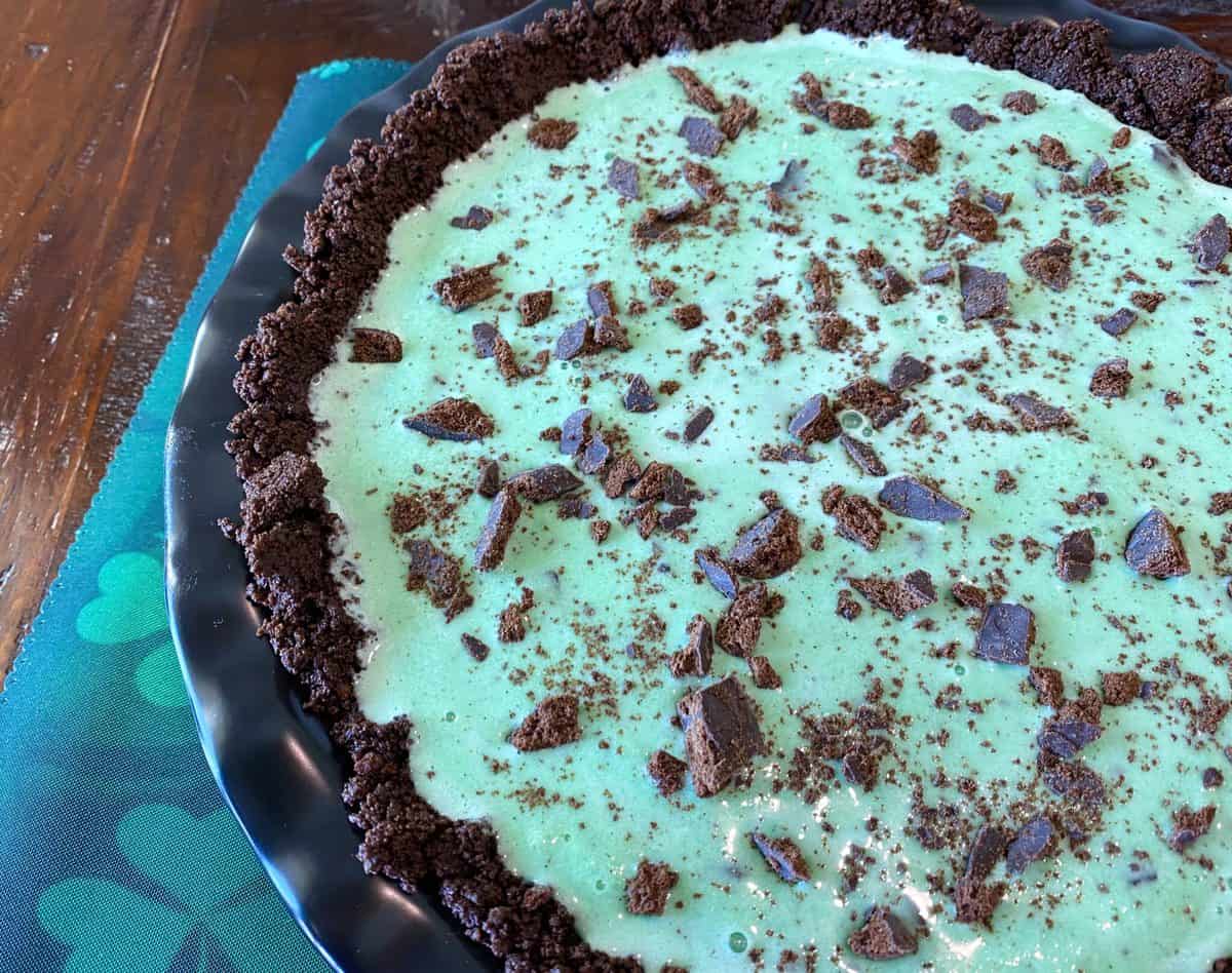 5Ingredient Vegan Thin Mint Ice Cream Pie Audrey Dunham