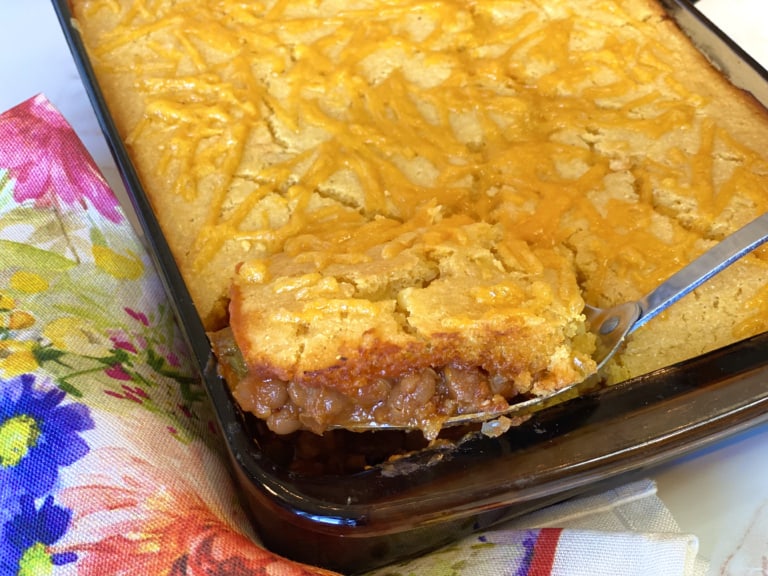 Baked Bean Cornbread Casserole (Gluten free option) Recipe Audrey Dunham